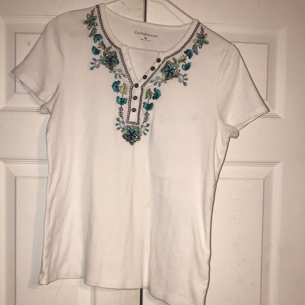 Women’s Croft & Barrow Embellished Top